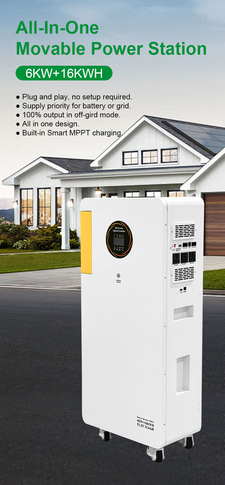 12kW Hybrid Inverter view 1