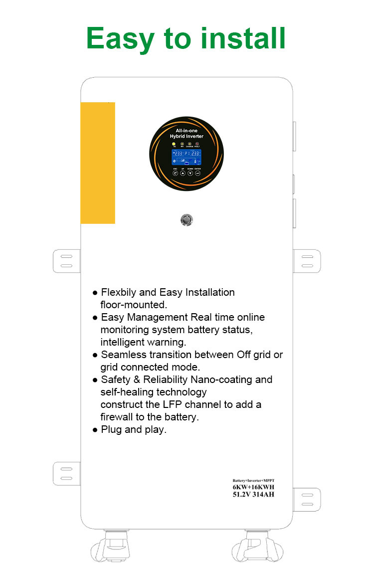 12kW Hybrid Inverter view 3