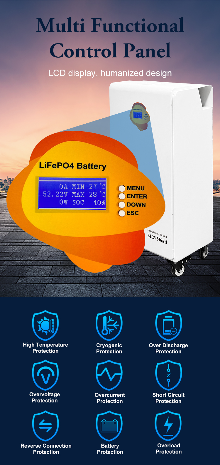 18kWh High-Capacity LiFePO4 Battery - 5